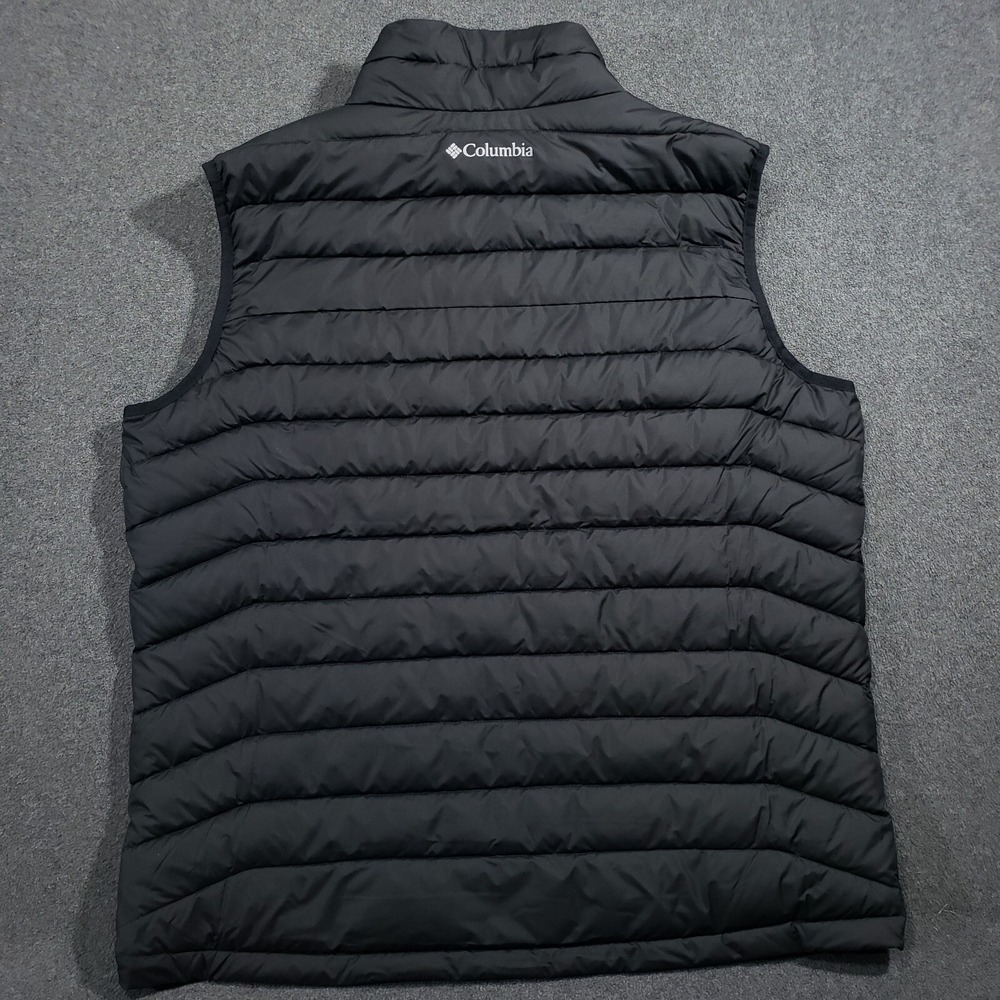Columbia Powder Lite Vest Mens XL Black Omni-Heat Puffer Alexa Fund Logo C2012MO - Picture 7 of 12
